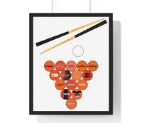 Dundee United Poster - Dundee United Print, Dundee United Retro, Dundee United Kits, Dundee United Snooker Balls, Dundee United Pool Balls (9 x 11 inches (Vertical))