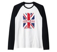 Dundee - Vintage Union Jack British Flag Raglan Baseball Tee