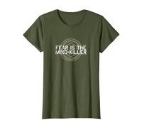 Dune (2021) - Fear is The Mind Killer - Shai-Hulud T-Shirt, Women, Olive Green, Small