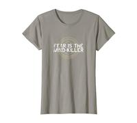 Dune (2021) - Fear is The Mind Killer - Shai-Hulud T-Shirt, Women, Slate Grey, Small