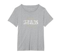 Dune (2021) - Fear is The Mind Killer - Shai-Hulud T-Shirt, Women's Plus, Heather Grey, 5X