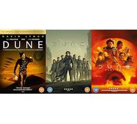 Dune 3 Film Collection DVD - Dune By David Lynch/Dune 2021/Dune Part Two 2024 DVD - Dune By David Lynch/Dune 1-2 DVD Collection