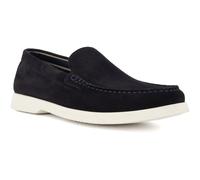 Dune Mens BUFTONN Topstitch Casual Loafers Size UK 9 Suede Navy
