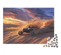 Dune Buggy Jigsaw Puzzles Puzzles for Adults Kids. 1000 Pieces Sunset Desert Great Gifts Challenge Toy Educational Game Home Decoration for Educational Games Gifts 1000pcs (75x50cm)