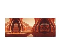 Dune Building Extra-Large Keyboard and Mouse pad (12x31.5 inches), Suitable for Computers, Game Consoles, etc., Suitable for Both Office and Study, improving Efficiency and Comfort!