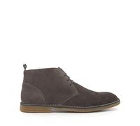 Dune Cashed Boots Grey - Subtle topstitched trims, Finished with a stripy pull tab