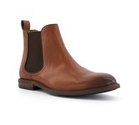 Men's Dune Characteristic Leather Men's Tan Boots - Brown - Size: 7