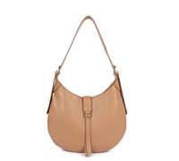 Dune Gaia Zip-Up Shoulder Bag in Leather camel
