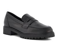 Dune London Women's Ladies Gild - Cleated-Sole Penny-Trim Loafers - Black - Size: 8