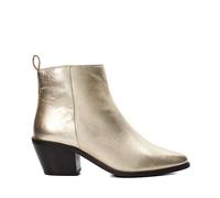 Dune Ladies PAPZ Western Ankle Boots Size UK 6 Stacked Heel