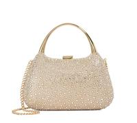Dune London BEAMINGS Gold Handle Embellished Studded Bag One Size Clutch Bag