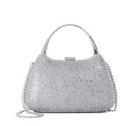 Dune London BEAMINGS Gold Handle Embellished Studded Bag One Size Clutch Bag