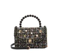 Dune London BLOOMS Beaded Handle Embellished Studded Cross Body Bag One Size Grab Bag