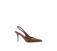 Dune London 'cai' Leather Strappy Heels In Brown Brown