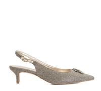 Dune London Context Bug Embllished Kitten Heel BRONZE SIZE 3
