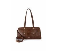 Dune London 'dalmore' Leather Tote Bag In Brown Brown