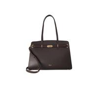 Dune London 'define' Leather Tote Bag In Brown Brown