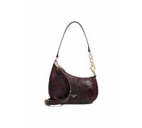 Dune London 'direction' Leather Shoulder Bag In Purple Purple One Size