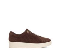 Dune London Egent Quilted Platform Sole Lace-Up Trainer BLACK SIZE 3