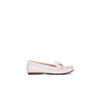 Dune London 'ganwell' Leather Loafers In White White