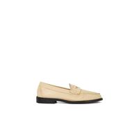 Dune London 'gilmour' Leather Loafers In Lemon Lemon 3