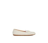 Dune London 'gina' Leather Loafers In White White 7