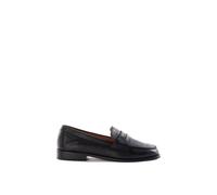 Dune London Ladies GINELLI Penny Loafer Size UK 6 Flat Heel Loafers Black