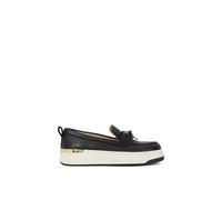 Dune London 'glide' Leather Loafers In Black Black