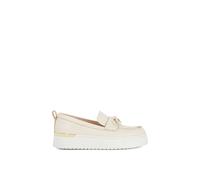 Dune London 'glide' Leather Loafers In Natural Natural 4