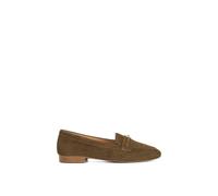 Dune London 'glight' Suede Loafers In Green Green