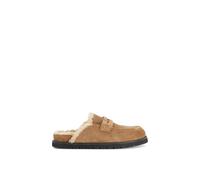 Dune London 'goldy' Suede Mules In Natural Natural