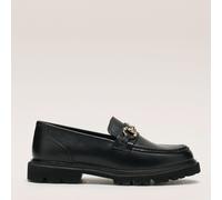 Dune London Gregory Leather Loafer BLACK SIZE 3