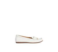 Dune London Ladies Grier Leather Loafers Size UK 5 White