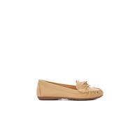 Dune Womens Camel-leather Grovers Bow-detail Leather Loafers Eur 37 / 4 Uk Women