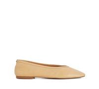 Dune London Hetta Leather Ballet Pumps BLUE SIZE 3