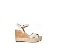 Dune London 'kindest' Leather Wedges In White White 3