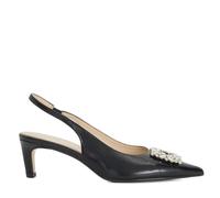 Dune London Kitten Heels BLACK LEATHER SIZE 3