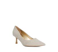 Dune London Ladies ACHIEVABLE Embellished Studded Court Shoes Size UK 8 Gold