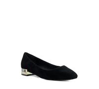 Dune London Women's Ladies Ballerina - Cut Glass Heel Ballerina Pumps - Black - Size: 3