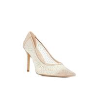 Dune London Ladies Brightest Wide Fit Court Shoe Size UK 3 Stiletto Heel Court Shoes Gold