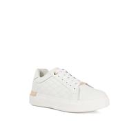 Dune London Ladies ELBA Quilted Side Chunky Lace Up Trainers Size UK 8 White