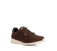 Dune London Ladies ENTITLE Brown Leather Lace Up Runner Trainers Size UK 5 Suede