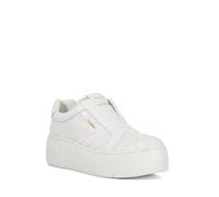 Dune London Ladies ESTHIE Flatform Slip-On Trainers Size UK 6 Platform Heel White