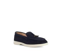Dune London Ladies GASIL Suede Tassel Loafers Size UK 5 Suede Navy