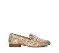Dune London Ladies GEORGIEE Snake-Effect Loafers Size UK 3 Flat Heel