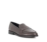 Dune London Ladies GINELLI Penny Loafer Size UK 6 Flat Heel Loafers Brown