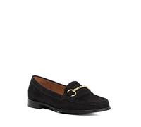 Dune London Ladies GLENNY Wide Fit Snaffle Trim Loafers Size UK 6 Flat Heel Black