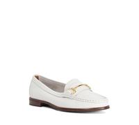 Dune London Ladies GLENNY Wide Fit Snaffle Trim Loafers Size UK 8 White