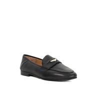 Dune London Ladies Greek Coin Penny Trim Crush Back Loafers Size UK 4 Flat Heel Black