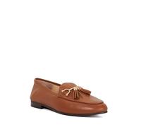 Dune London Ladies GREYSONS Metal Trim Snaffle Loafers Size UK 5 Flat Heel Tan